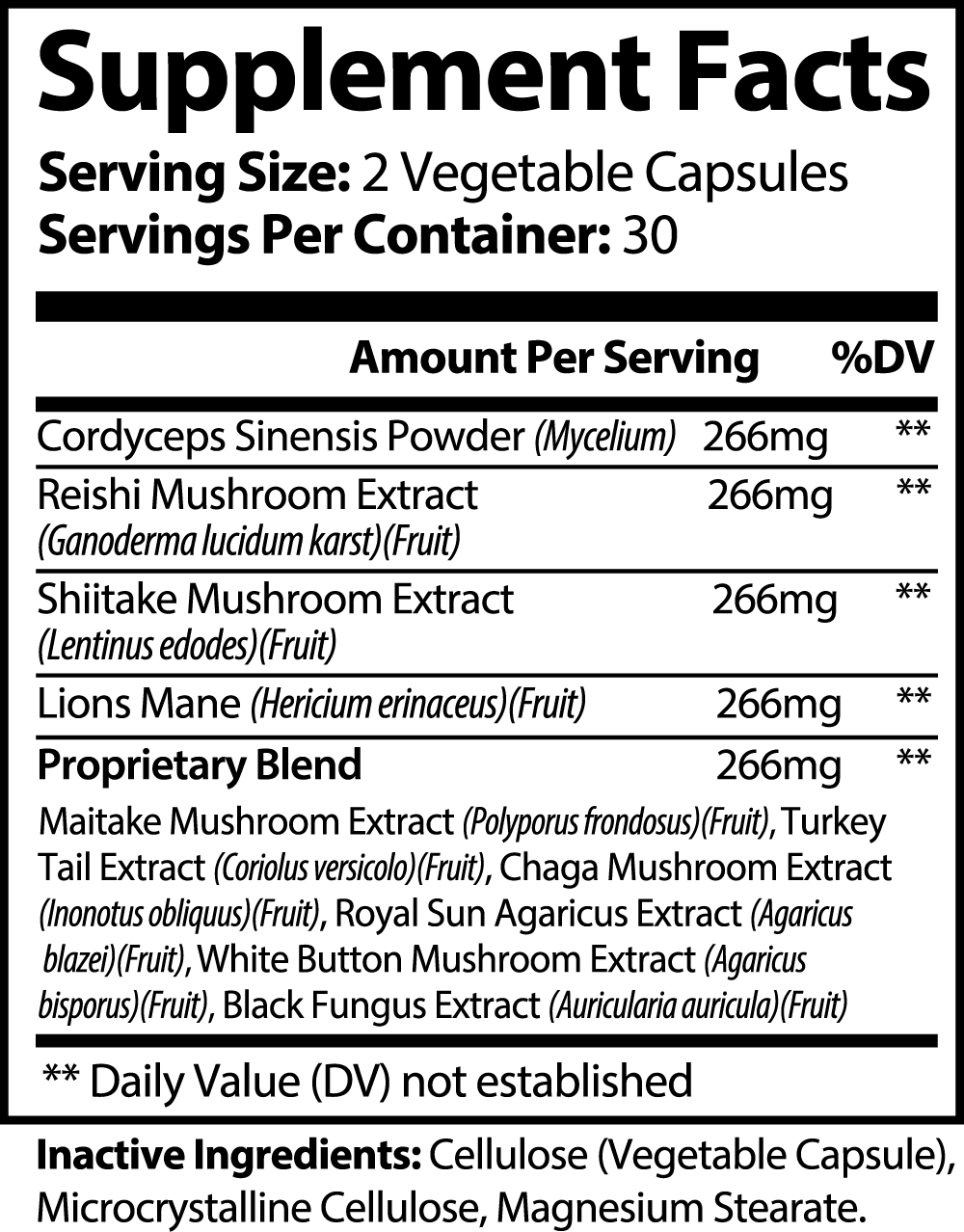 Mushroom Set 10X | Clarityfy